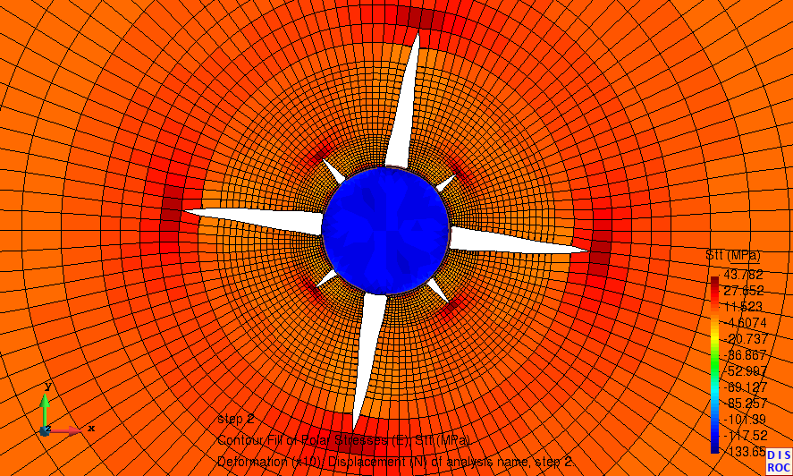 Radial Cracks detail